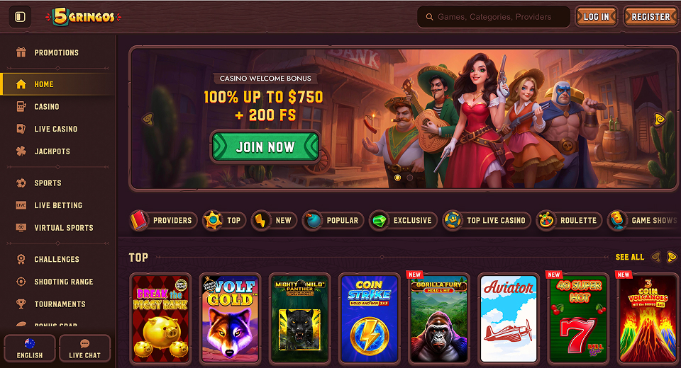 5 Gringos casino
